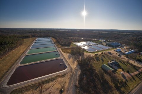 Wild Rose Fish Hatchery, Wisconsin from the air