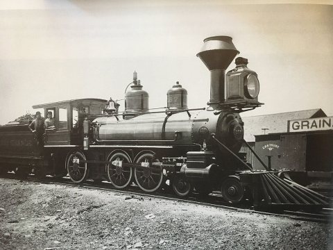 D&RG 167, Class 47, T-12, at Alamosa, shortly after arriving from Baldwin in 1883. CRRM collection