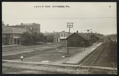 C. & N.W. Ry. [i.e. Chicago & Northwestern Railway] Depot