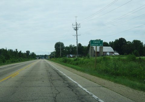 Cecil Wisconsin sign