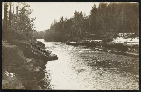 Looking south, Bridge Creek Rapids, near Augusta