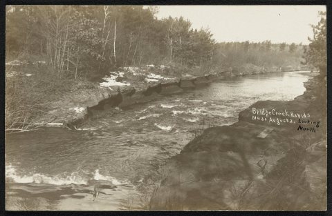 Bridge Creek Rapids, near Augusta, looking North