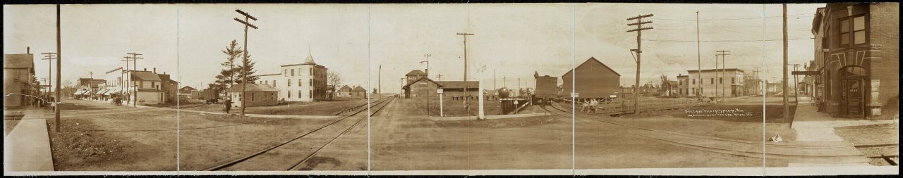 Bird's eye view of Cameron, Wis