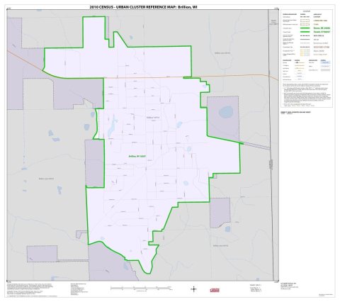 2010 Census Urban Cluster Reference Map for