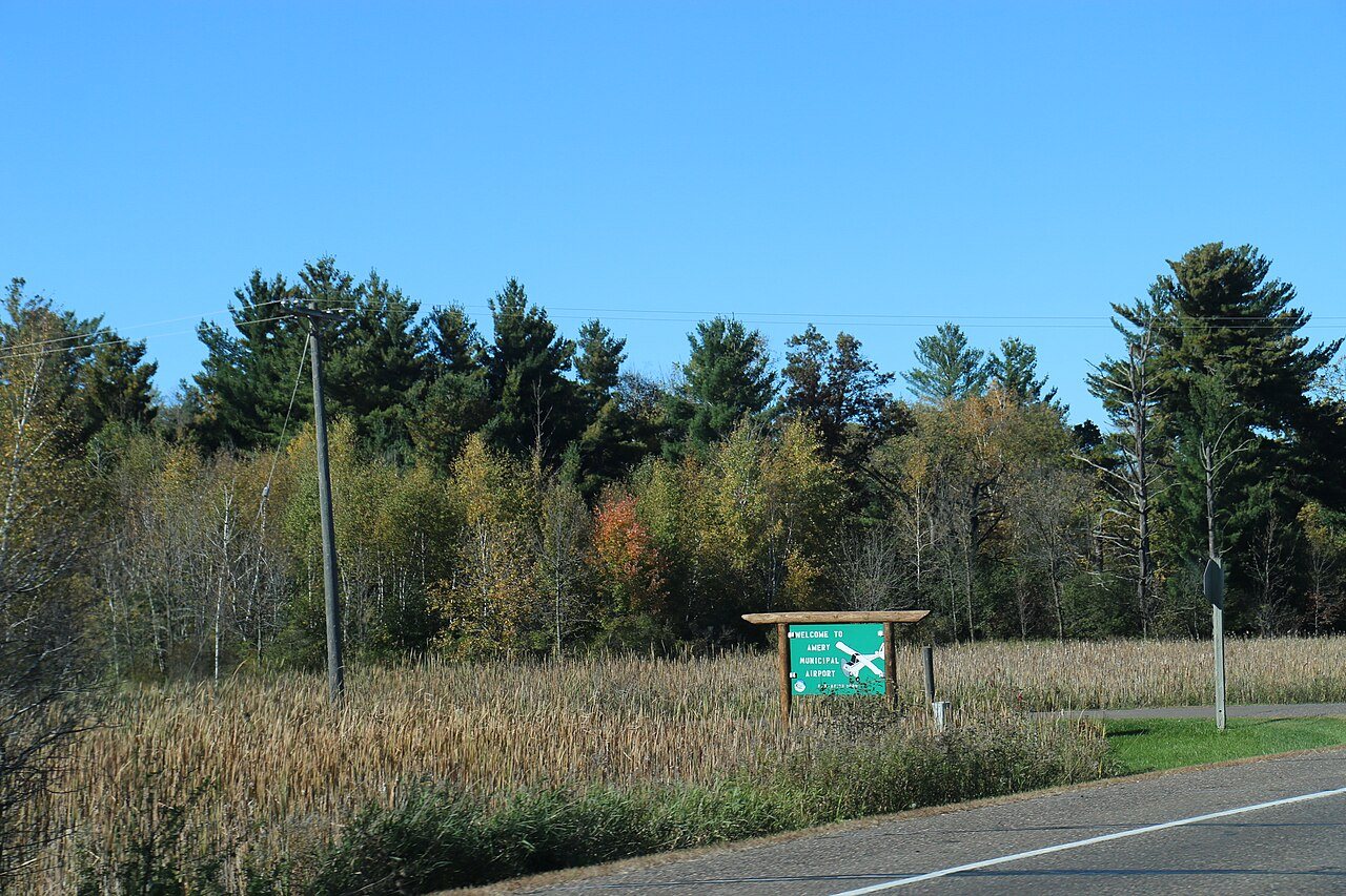 Amery Wisconsin Municipal Airport entrance