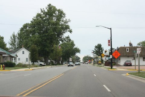 Abbotsford Wisconsin Downtown Looking South WIS13