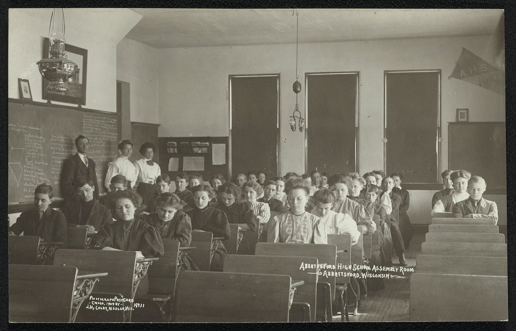 Abbottsford High School assembly room, Abbottsford, Wisconsin