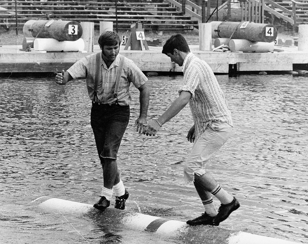 Lumberjack World Championship Hayward Wisconsin Logrolling