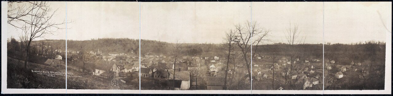 Bird's eye view of Spring Valley, Wis