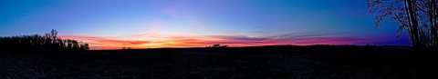 Sunrise Silhouette Panorama