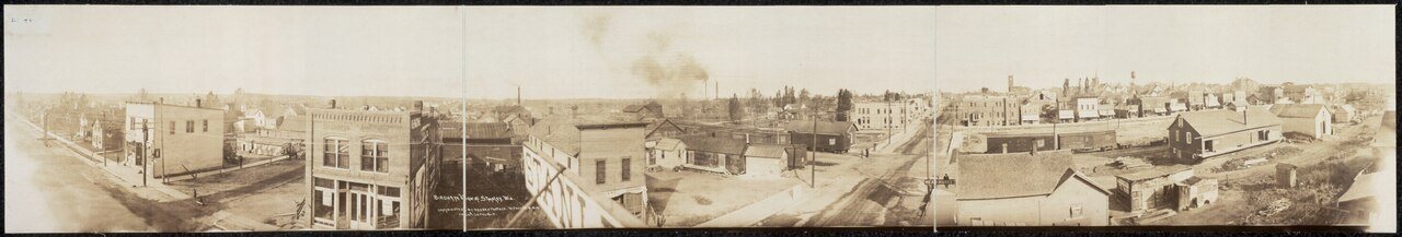 Birdseye view of Stanley, Wis
