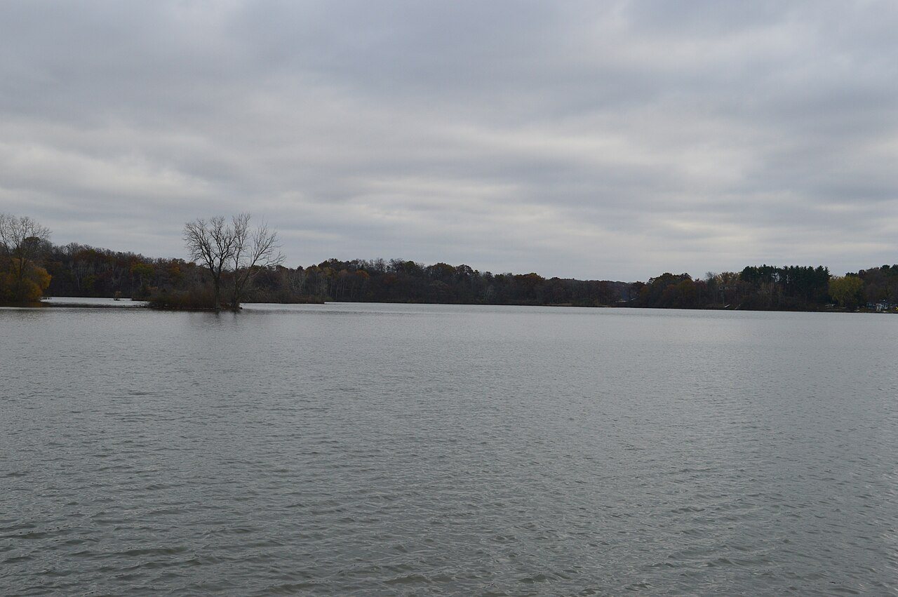 Overcast Autumn Day at
