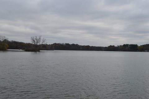 Overcast Autumn Day at
