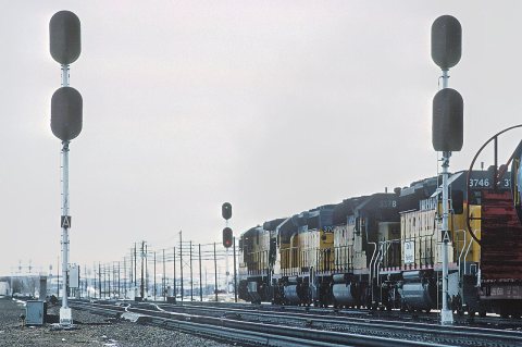Union Pacific in Grange, WY, 1984 - 5 Photos