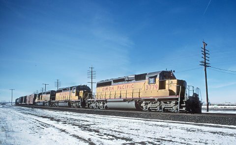 Union Pacific in Grange, WY, 1984 - 5 Photos