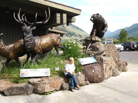 Tourist centre, Jackson Hole Wyoming