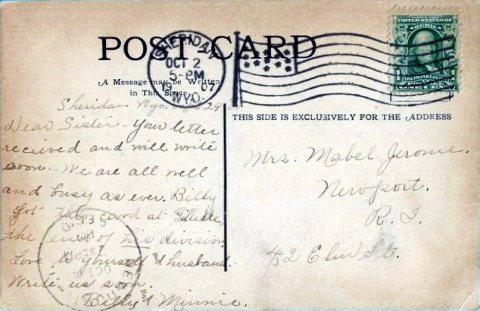 Postcard - Big Game is Plentiful Near Gillette, Wyoming (back)