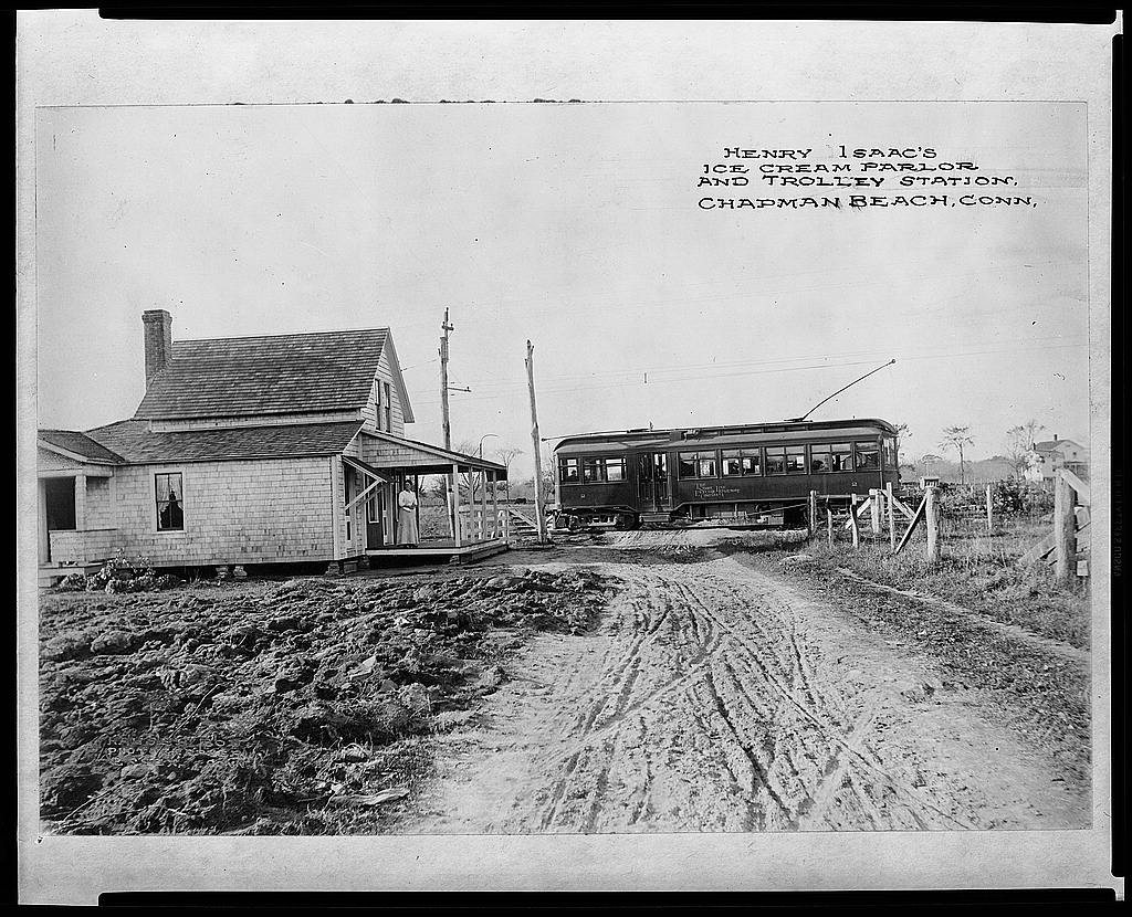 Harvey Isaac's Ice cream parlor & trolley station, Chapman Beach, Conn