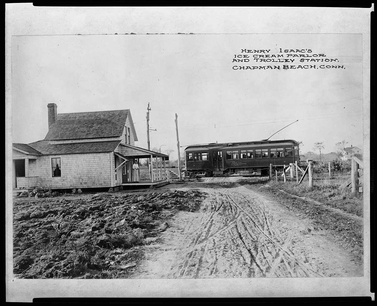 Harvey Isaac's Ice cream parlor & trolley station, Chapman Beach, Conn