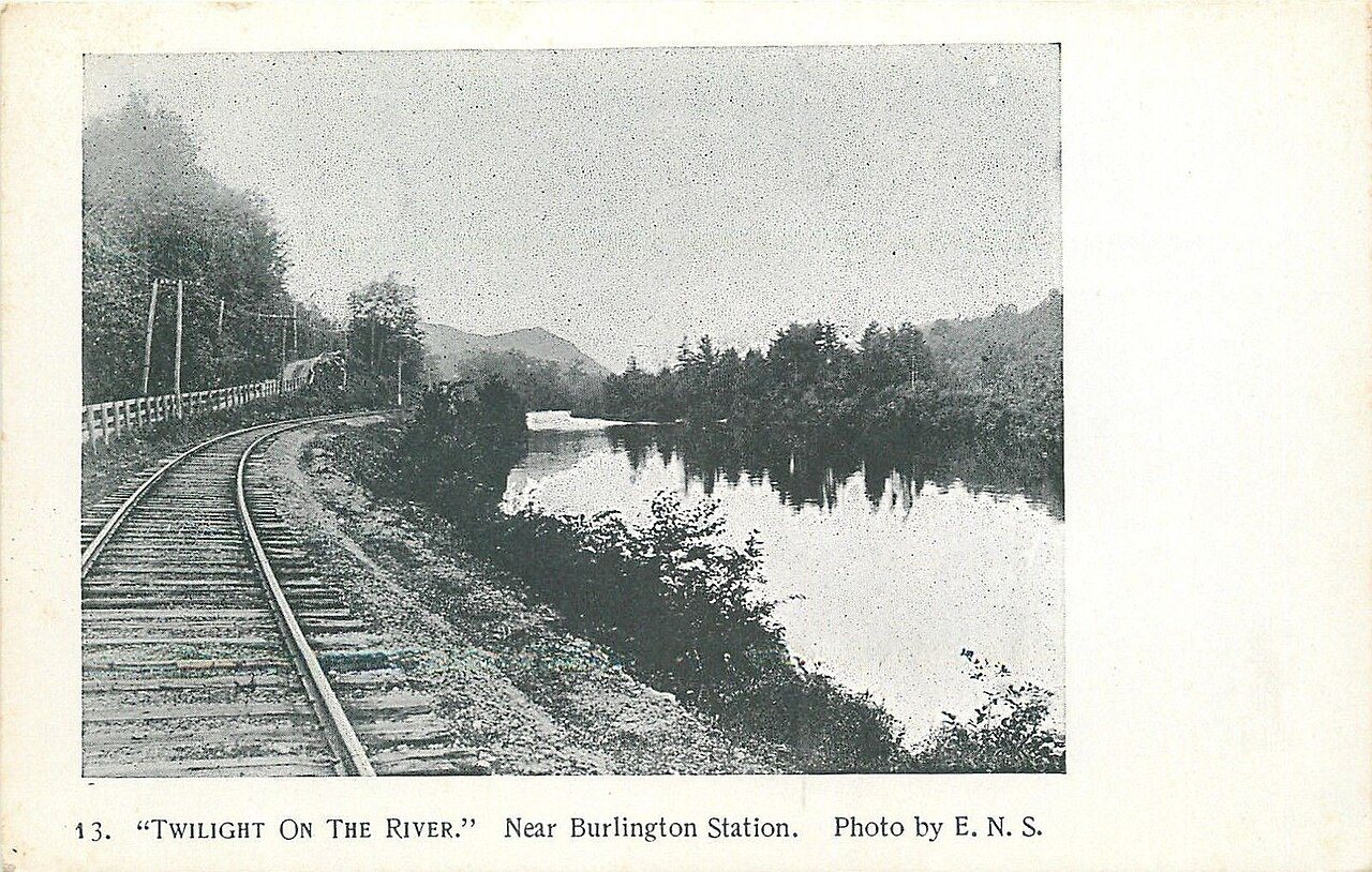 New Hartford Branch in Burlington, Connecticut - postcard