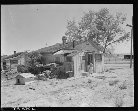 Home of Manuel Alcala, miner, living in company housing project. National Fuel Company, Monarch Mine, Broomfield, Bould…