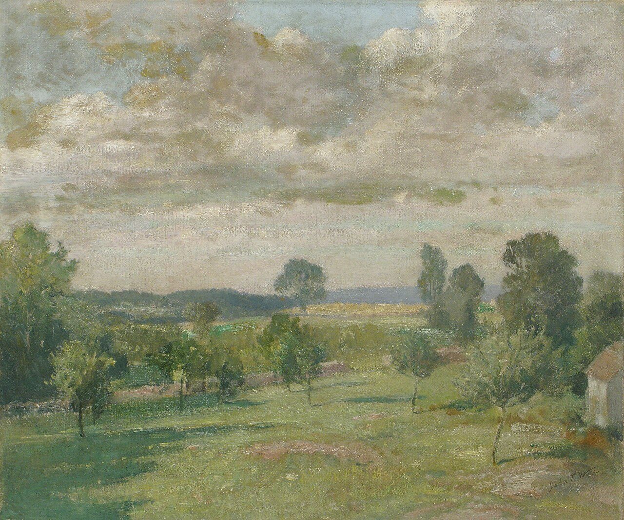 Farmyard at Branchville, Connecticut by John Ferguson Weir