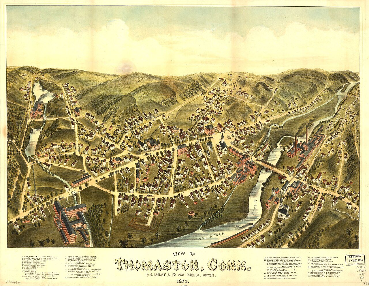 View of Thomaston, Conn. 1879
