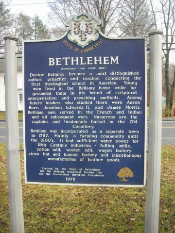 Connecticut Town History Sign