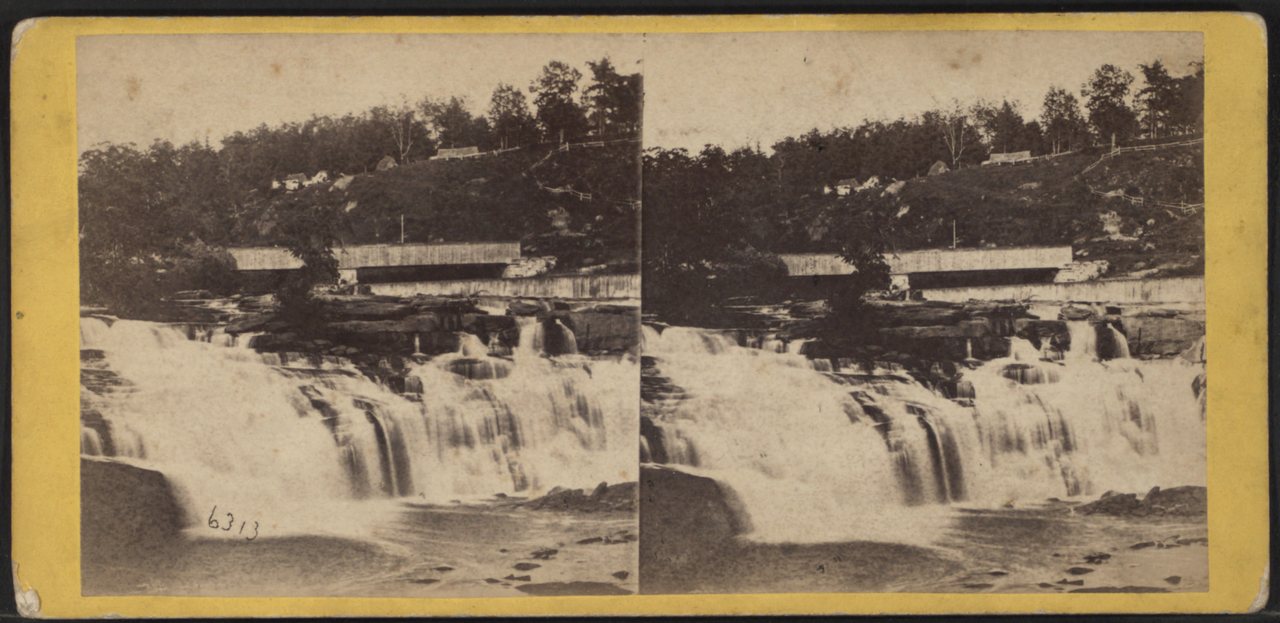 The falls of the Housatonic at Falls Village, (Conn.)Alternate Title: The valley of the Housatonic. 6313