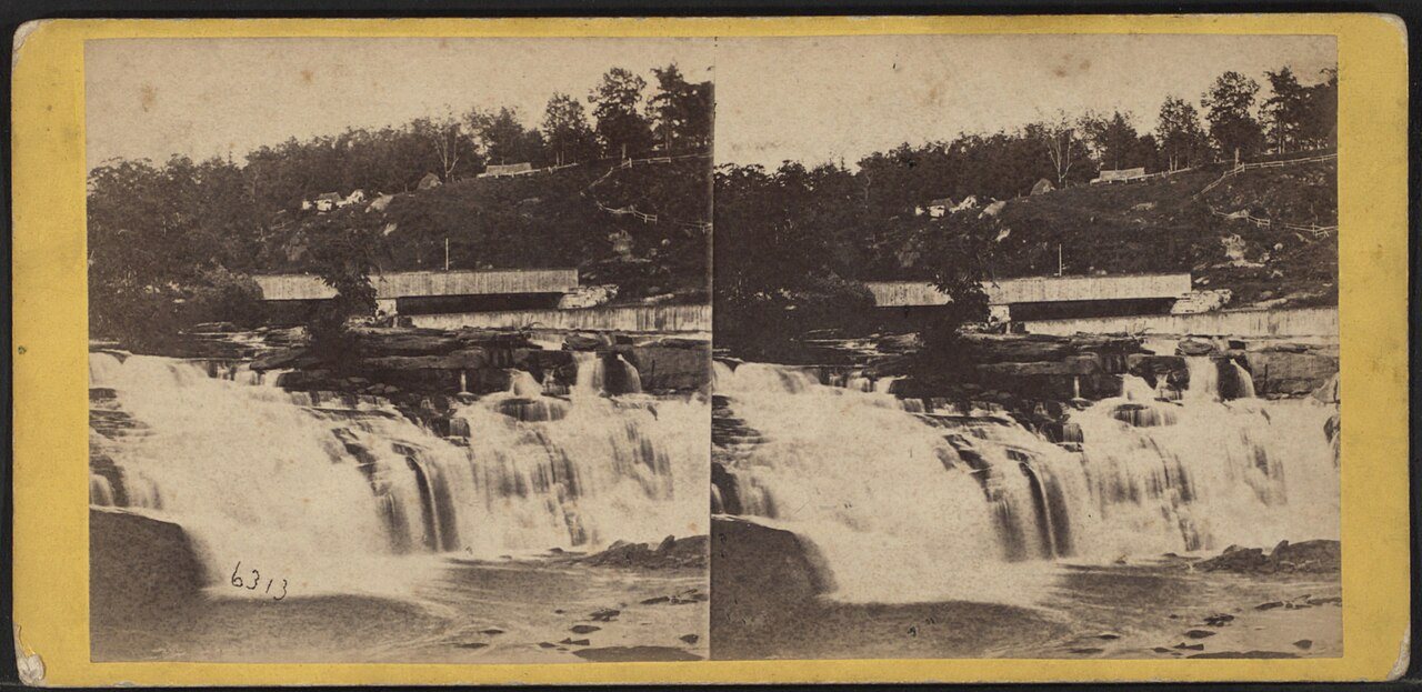 The falls of the Housatonic at Falls Village, (Conn.)Alternate Title: The valley of the Housatonic. 6313