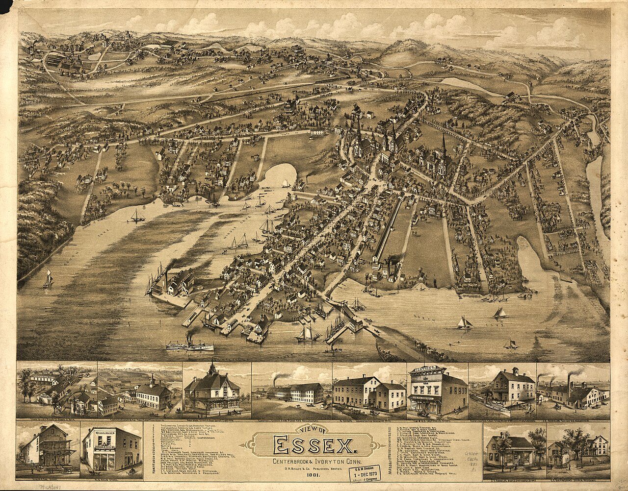 View of Essex, Centerbrook & Ivoryton, Conn. 1881
