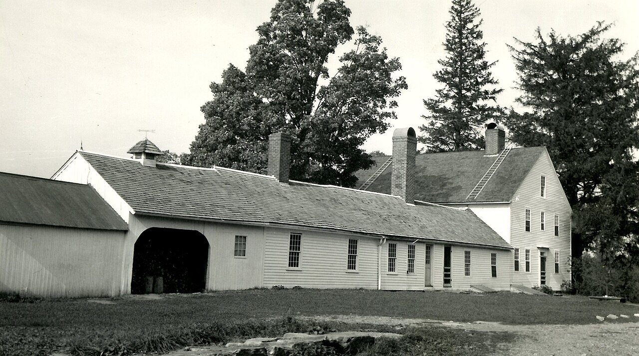 Nathan Hale Homestead - Open Garage Door