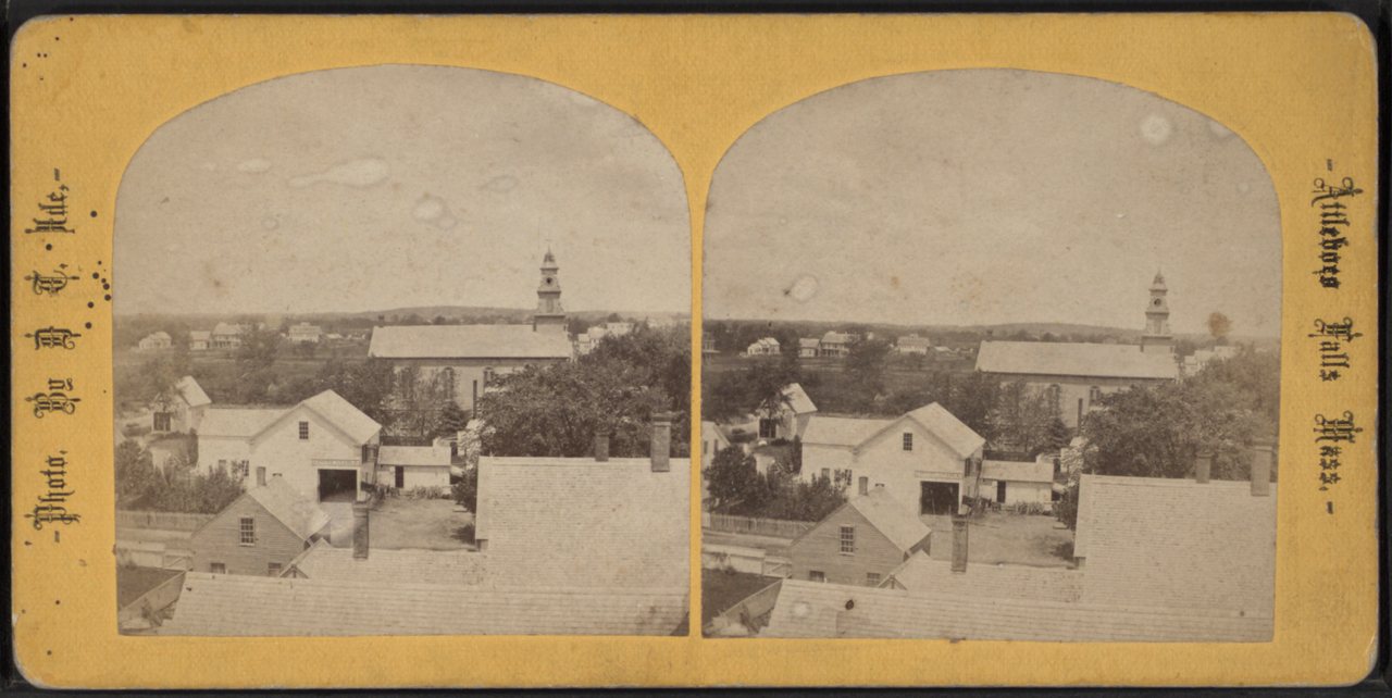 Mansfield Center.Alternate Title: General view of Mansfield Center