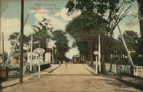 Hyde's Crossing in Stonington, Connecticut postcard (2)