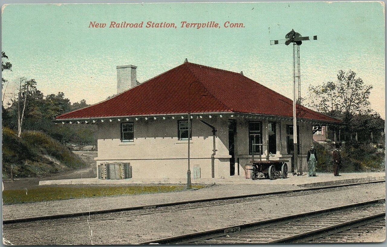 Terryville station postcard