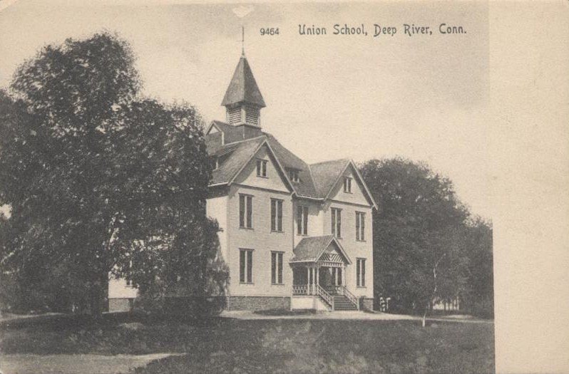 PostcardDeepRiverCTUnionSchoolCirca1906