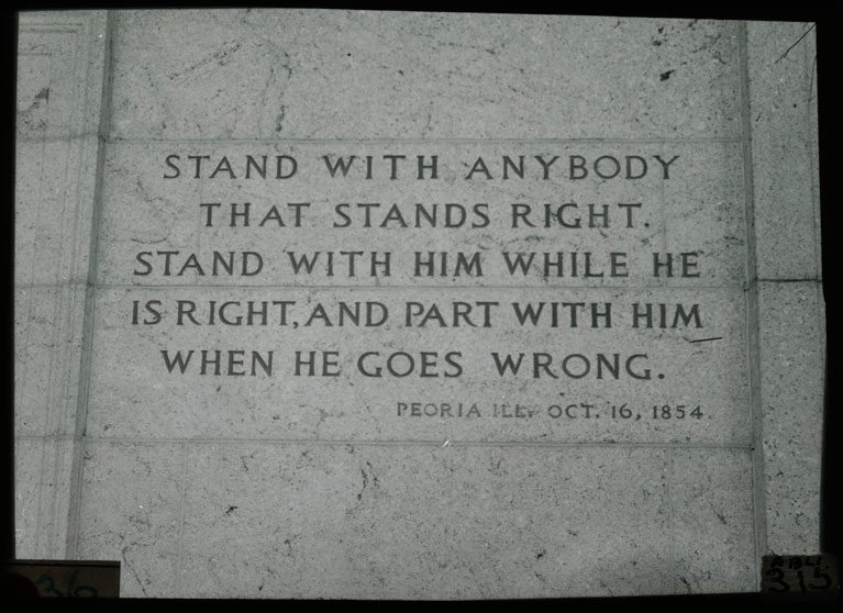 Excerpt from Abraham Lincoln's October 16, 1854, Peoria, Illinois speech