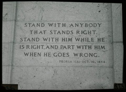 Excerpt from Abraham Lincoln's October 16, 1854, Peoria, Illinois speech