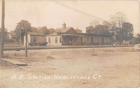 Hawleyville station postcard