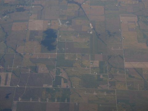Wind Turbines in Henry County, Illinois Near Cambridge, Illinois