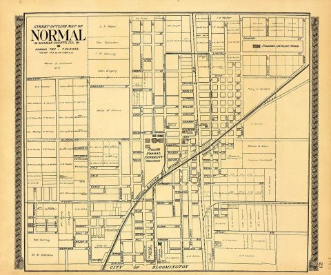 Standard atlas of McLean County, Illinois, including a plat book of the villages, cities and townships of the county