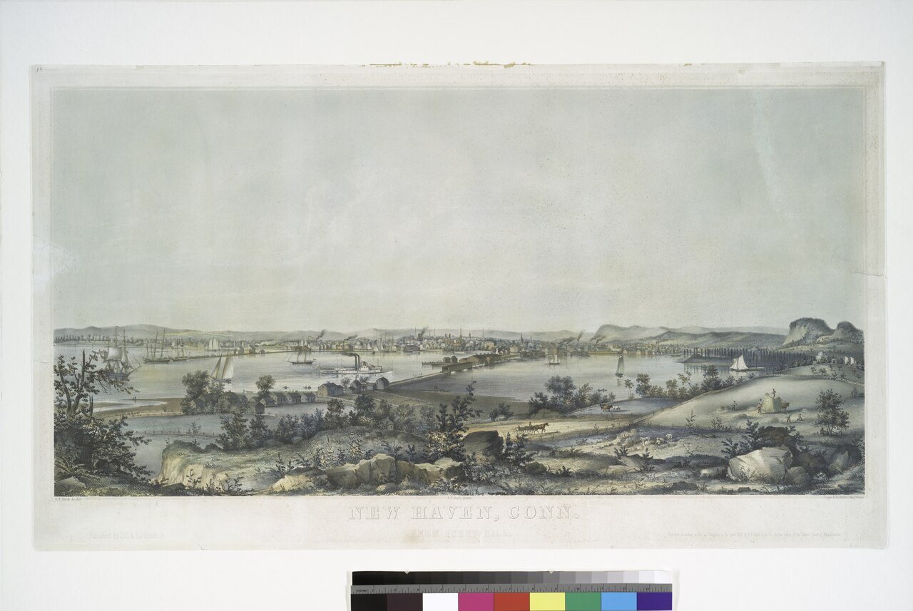 New Haven, Conn. from Ferry Hill
