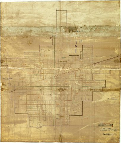 1950 Census Enumeration District Maps - Illinois (IL) - McDonough County - Macomb - ED 55-23 to 35