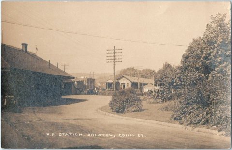 Bristol station and freight house postcard