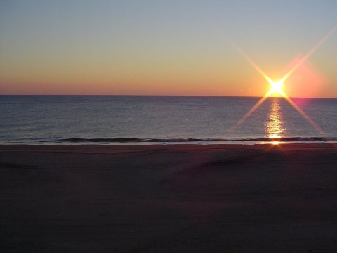 Sunrise on the beach