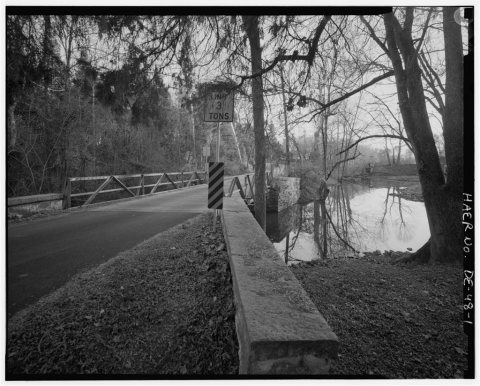 State Bridge No. 424, Wiggins Mill Road (Road 446) spanning Wiggins Mill Pond Outlet