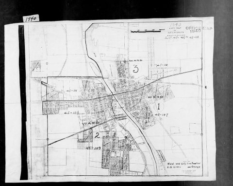 1940 Census Enumeration District Maps - Illinois - Kane County - St. Charles - ED 45-107, ED 45-108, ED 45-109, ED 45-1…