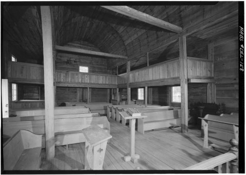 Historic American Buildings Survey Cortlandt Van Dyke Hubbard, Photographer October 1959 GENERAL INTERIOR TOWARD THE RE…