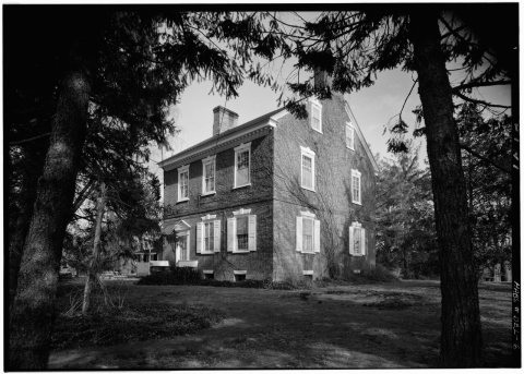 Historic American Buildings Survey Cortlandt Van Dyke Hubbard, Photographer June 1960 FRONT AND SIDE ELEVATIONS - Mordi…