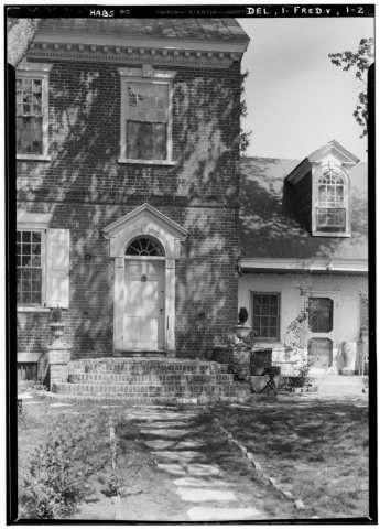 Historical American Buildings Survey W. Gould White, Photographer April 29, 1936 DETAIL OF GARDEN ENTRANCE (Brock stoop…